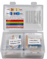 Cutequeen Resistor Kit 750pcs 10 Ohm-1M Ohm