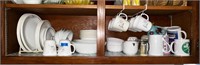 Shelf Contents-Corelle Dishes, Misc.