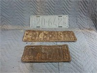 1928, 1929, 1937 Minnesota Lic Plates