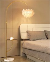 $120 Surpars House White Feather Floor Lamp with