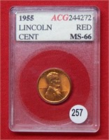 1955 Lincoln Wheat Cent    ***