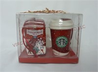 Starbucks Coffee Christmas Ornament Set
