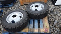2 Tires w/Wheels 8.75-16.5LT