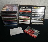 CDs and vintage cassette tapes