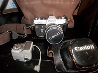 Retro Canon Camera & Booster Accessory