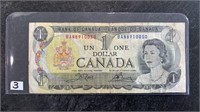 1973 Canadian 1 Dollar Bill