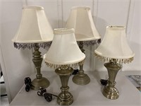 (4) Lamps With Shades