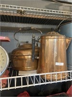 copper teapot and kettle