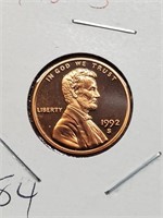 1992-S Proof Lincoln Penny