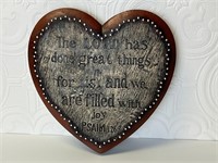 Heart Bible Plaque Psalm 126:3