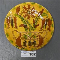 8.5" Robesonia Redware Pottery Plate