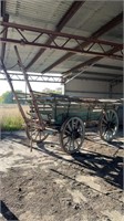 LARGE ANTIQUE WOOL TOP OR BALE WAGON