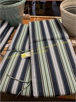 2-sets Arden dining chair cushions 20x20 stripe
