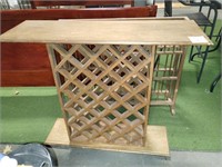 Wine and bottle rack 46 x 39 x 15 inches