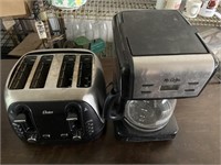 Oster 4 slot toaster and Mr. Coffee