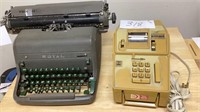 Vintage, royal typewriter, tallymaster add