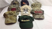 F6) EIGHT MENS HATS, CLEAN & IN GOOD CONDITION