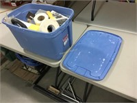 Drywall tote with lid