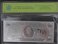 $500 US Silver Plated Fantasy Note