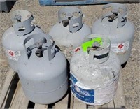 5--5 Gallon Propane Tanks