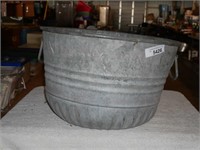 Vintage Galvanized Basket w/Handles