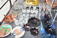 HUGE QTY ESTATE ITEMS ! -GA WINE GLASSES.