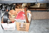 3- BOXES MISC ESTATE ITEMS ! -GA COOKING PANS