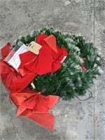 (2) Fiber Optic Christmas Wreaths