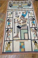 Large Hand Stitched Egyptian Wall Hanging