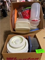 (2) Boxes of Plastic Ware
