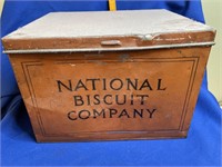 National Biscuit Company Tin & Lid 10 x 8 x 7