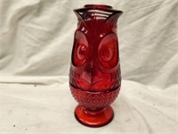 Red Owl Candle Holder vase