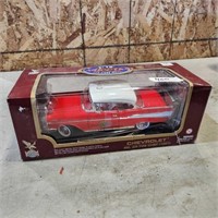1:18 Scale 1957 Chev Bel Air Fire Chief Die Cast