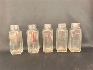 Vintage Glass Lab Bottles (5)
