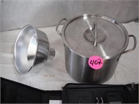 Canning Funnel, Stainless Steel Pot & (2) Ledgers