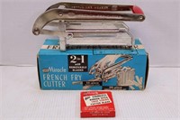 EKCO MIRACLE 2 IN 1 FRENCH FRY CUTTER IN ORIGINAL