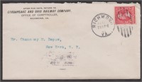 Chesapeake & Ohio Railway Co. Railroad Corner Card