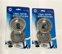 2 Pack of 2 Pcs Sink Strainers