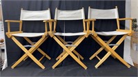 Vintage director's chairs x 4