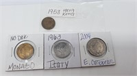 Hong Kong Monaco Italy East Caribbean Coins