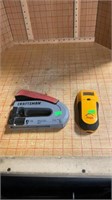 Stud finder and staple gun