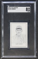 Walter Johnson 1950 Callahan HOF Baseball Card SGC