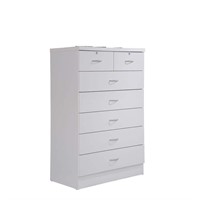 7-Drawer Chest  48H x 31.5W x 18D  White