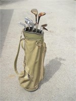 Golf Clubs & Bag - damaged
