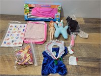 Doll Clothes, Stickers &  Gloves.