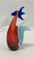 Vintage Murano Glass Rooster Sculpture - 10A