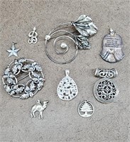 9pc Sterling 925 Jewelry Pieces