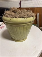 Large green flower pot