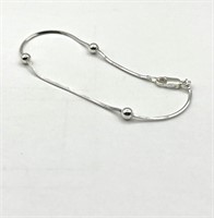 Sterling Silver Anklet, Retail $100.00.