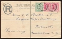 CAPE OF GOOD HOPE #63 & #64 ON REGISTERED COVER